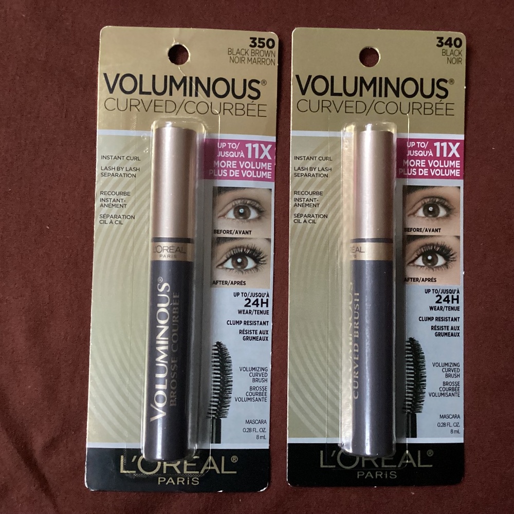 L'Oréal Voluminous Curved Mascara Bundle NEW